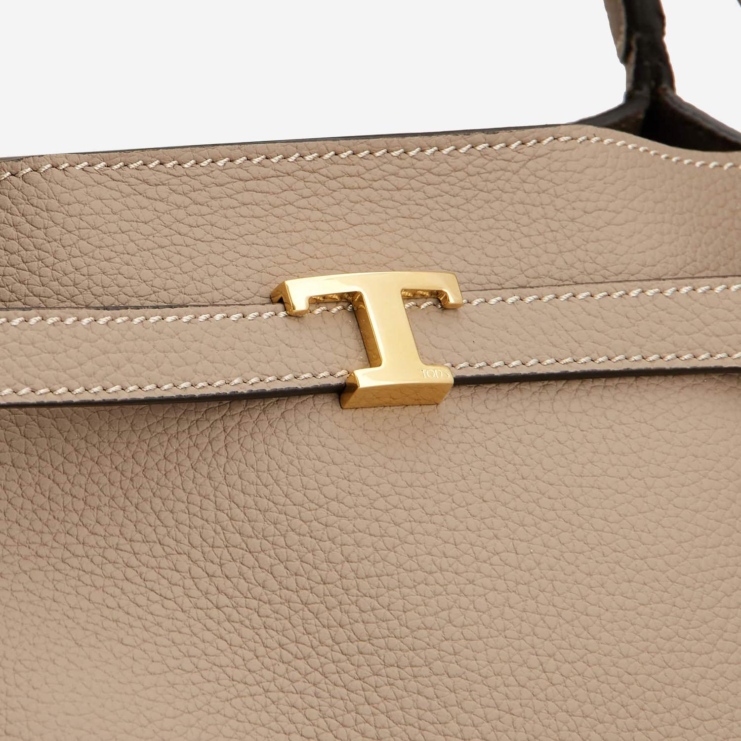 BORSA SHOPPING IN PELLE CON LOGO XBWTIMA0200WKA C413 TODS 