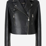 GIACCA CHIODO STILE BIKER IN NAPPA 106247 A32IZ99 PINKO 