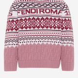 MAGLIONE IN LANA CON LOGO E MOTVIO GEOMETRICO JFG235 AYMSF1T6P FENDI KIDS 