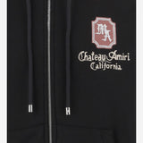FELPA CON CAPPUCCIO IN COTONE CON ZIP AMTOJR 1098001 AMIRI 
