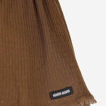 MINIGONNA IN COTONE CON LOGO MG2654 19DFF0324 MIU MIU 