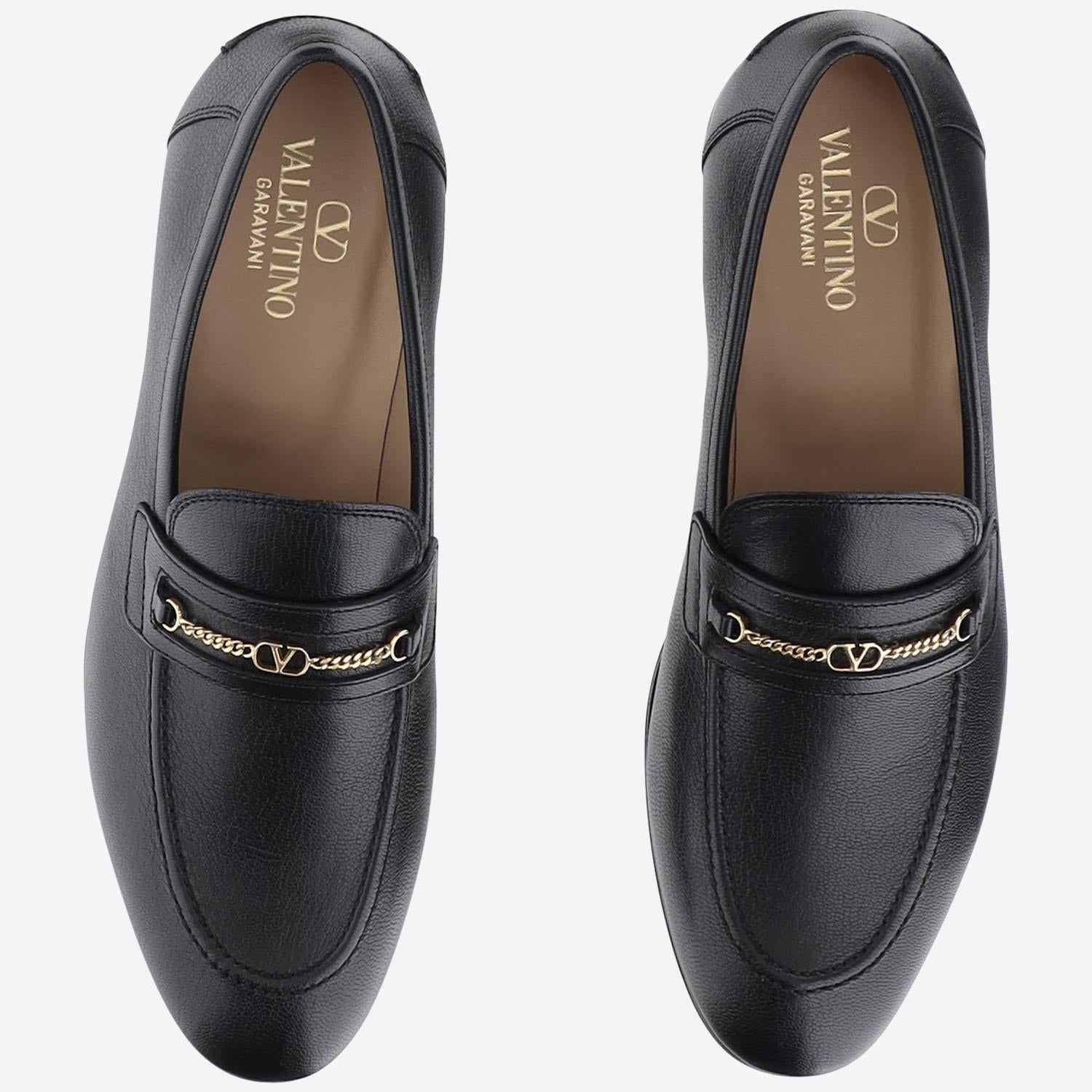 MOCASSINI IN PELLE VLOGO 7Y2S0K73 ZWD0NO VALENTINO GARAVANI 