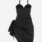 Abito a portafoglio in popeline di cotone CH26URO80141 001 CHLOE 