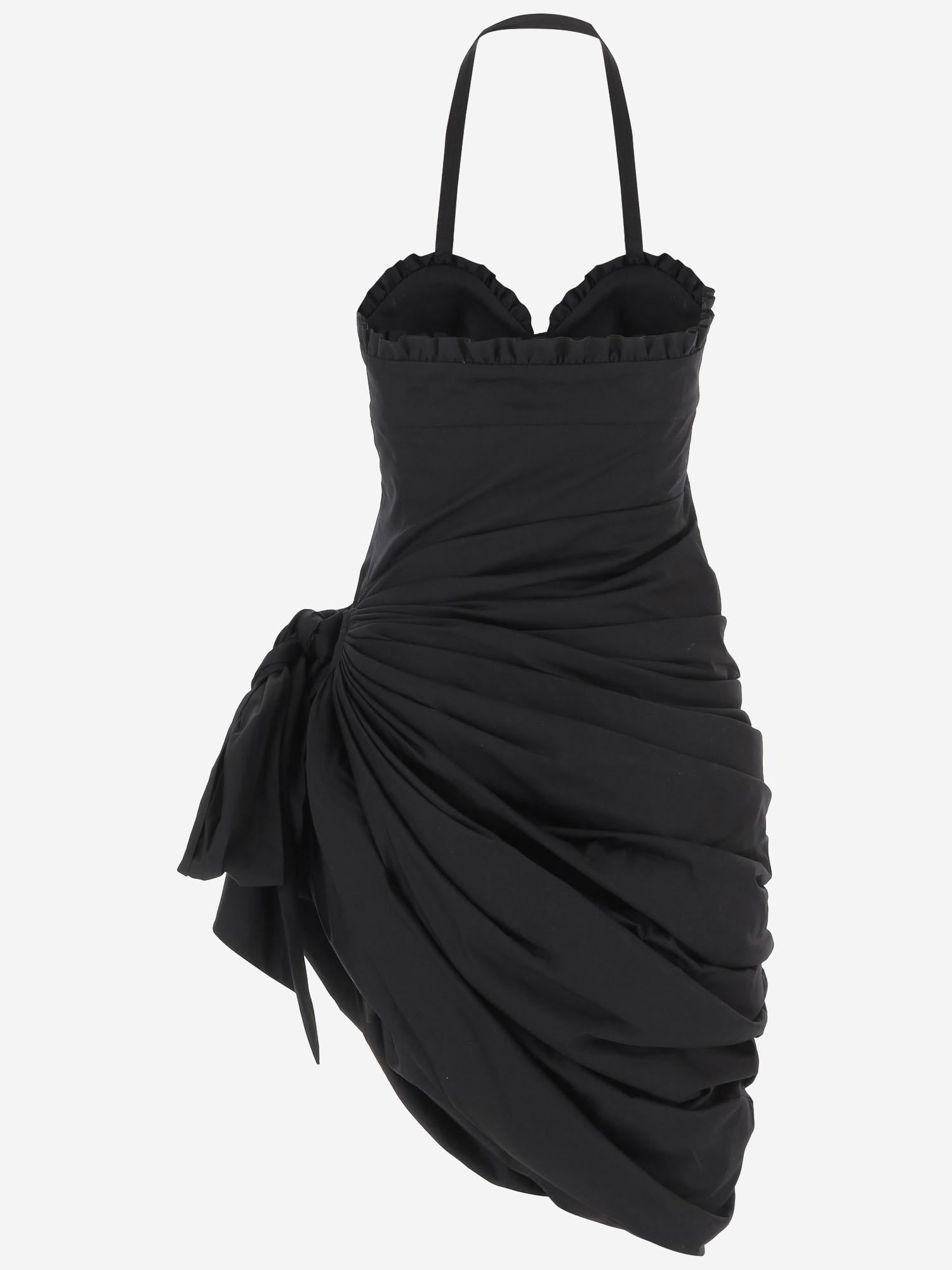 Abito a portafoglio in popeline di cotone CH26URO80141 001 CHLOE 