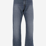 JEANS IN DENIM DI COTONE STRETCH CON MOTIVO BAROCCO 1018013 1A128861D800 VERSACE 