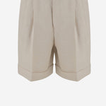 PANTALONI CORTI IN LINO 6V3RDE30AKR A03 VALENTINO 