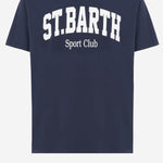 T-SHIRT IN COTONE CON STAMPA LOGO ARN0001 00860I MC2 SAINT BARTH 