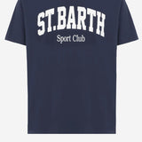 T-SHIRT IN COTONE CON STAMPA LOGO ARN0001 00860I MC2 SAINT BARTH 