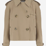 Giacca trench cropped in cotone 8115792 HONEY BURBERRY 