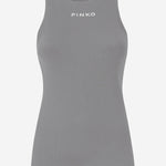 CANOTTA IN MAGLIA A COSTINE CON LOGO 100822 A2RCI42 PINKO 
