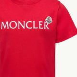 T-SHIRT IN COTONE CON LOGO 8C0001089AFV 455 MONCLER ENFANTS 