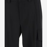 PANTALONI CARGO IN LANA GM002252 TE10043UC001 GIORGIO ARMANI 
