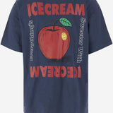 T-SHIRT IN COTONE CON LOGO IC25352 NAVY ICECREAM 
