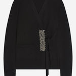 CARDIGAN IN CASHMERE CON CHIUSURA LATERALE 011224 2704900 DRIES VAN NOTEN 