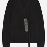 CARDIGAN IN CASHMERE CON CHIUSURA LATERALE 011224 2704900 DRIES VAN NOTEN 
