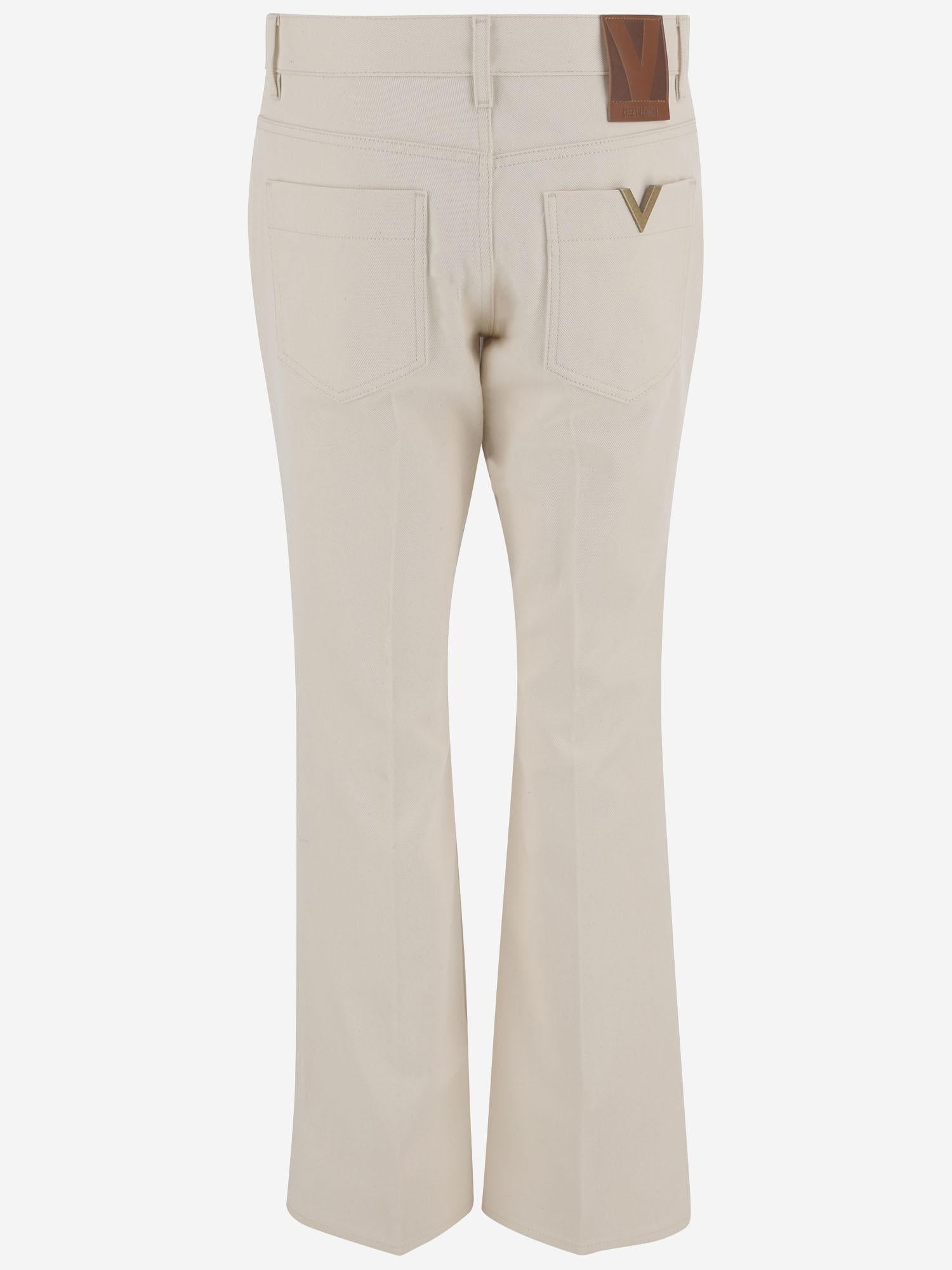 PANTALONI IN  COTONE CON LOGO 8B3DD21V 9Y5A03 VALENTINO 