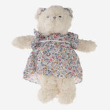 ORSACCHIOTTO VESTITO FLOREALE IN PELUCHE ANNI 35 CM BUKOWSKI 