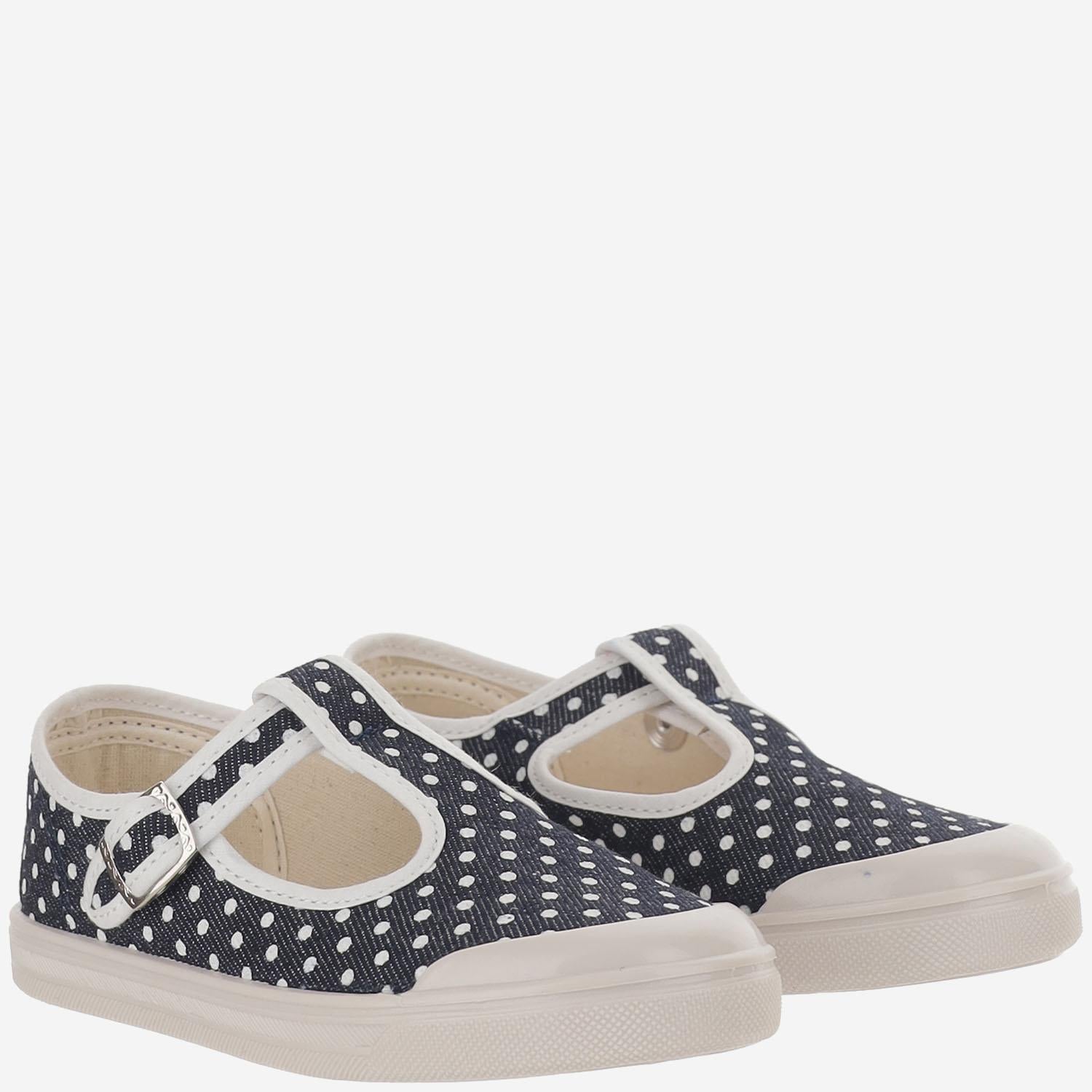 SCARPE IN TESSUTO CON MOTIVO A POIS 79 JEANSPOIS PèPè KIDS 