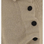 MAGLIA IN SETA E COTONE CON ABOTTONATURA ASIMMETRICA 9813458 963 KHAITE 