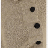 MAGLIA IN SETA E COTONE CON ABOTTONATURA ASIMMETRICA 9813458 963 KHAITE 