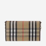 PORTAFOGLIO HIGHLANDS CON TRACOLLA 8112274 SAND BURBERRY 