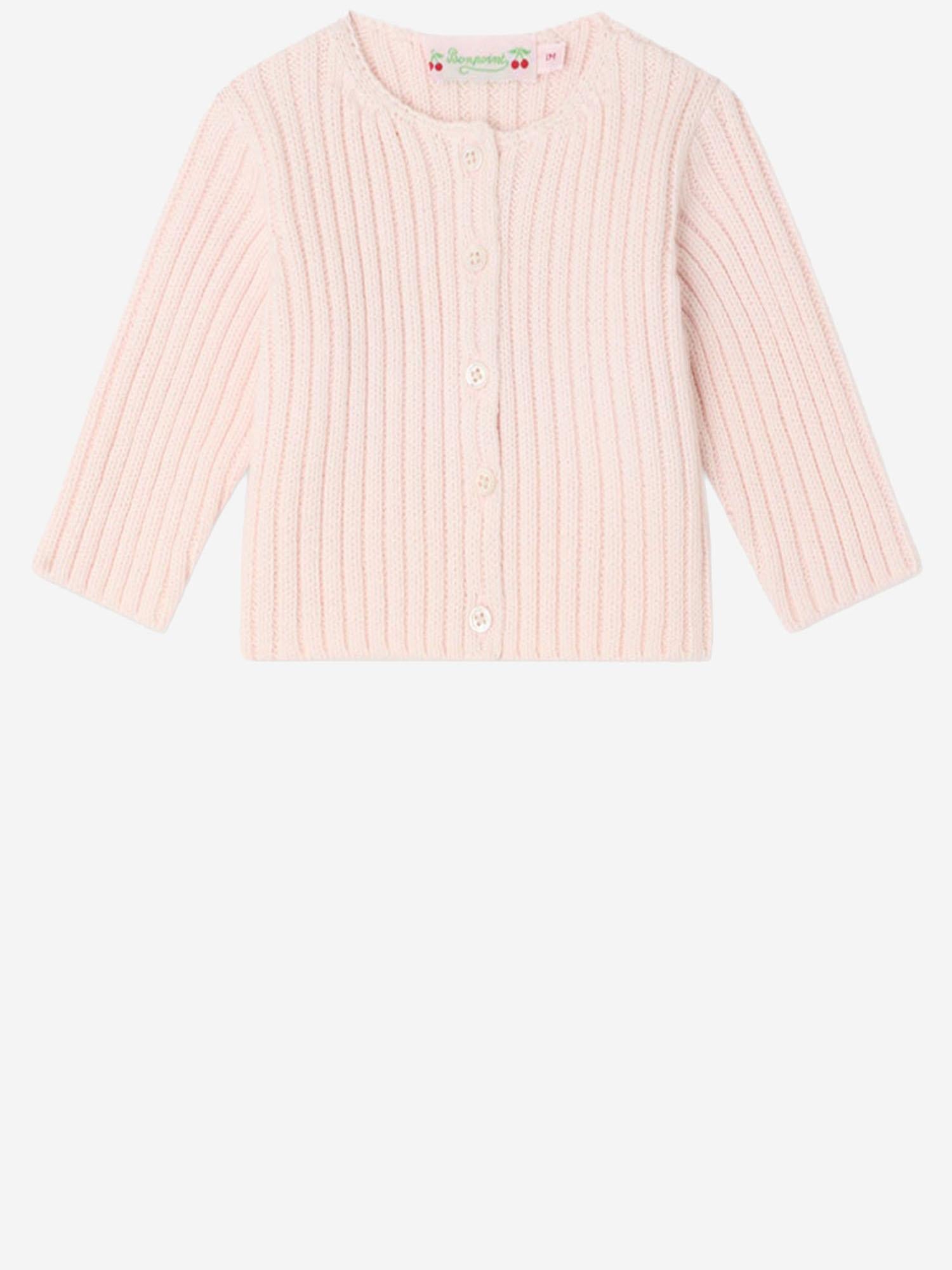 CARDIGAN IN COTONE E CASHMERE S06XCAK00005 025A BONPOINT KIDS 