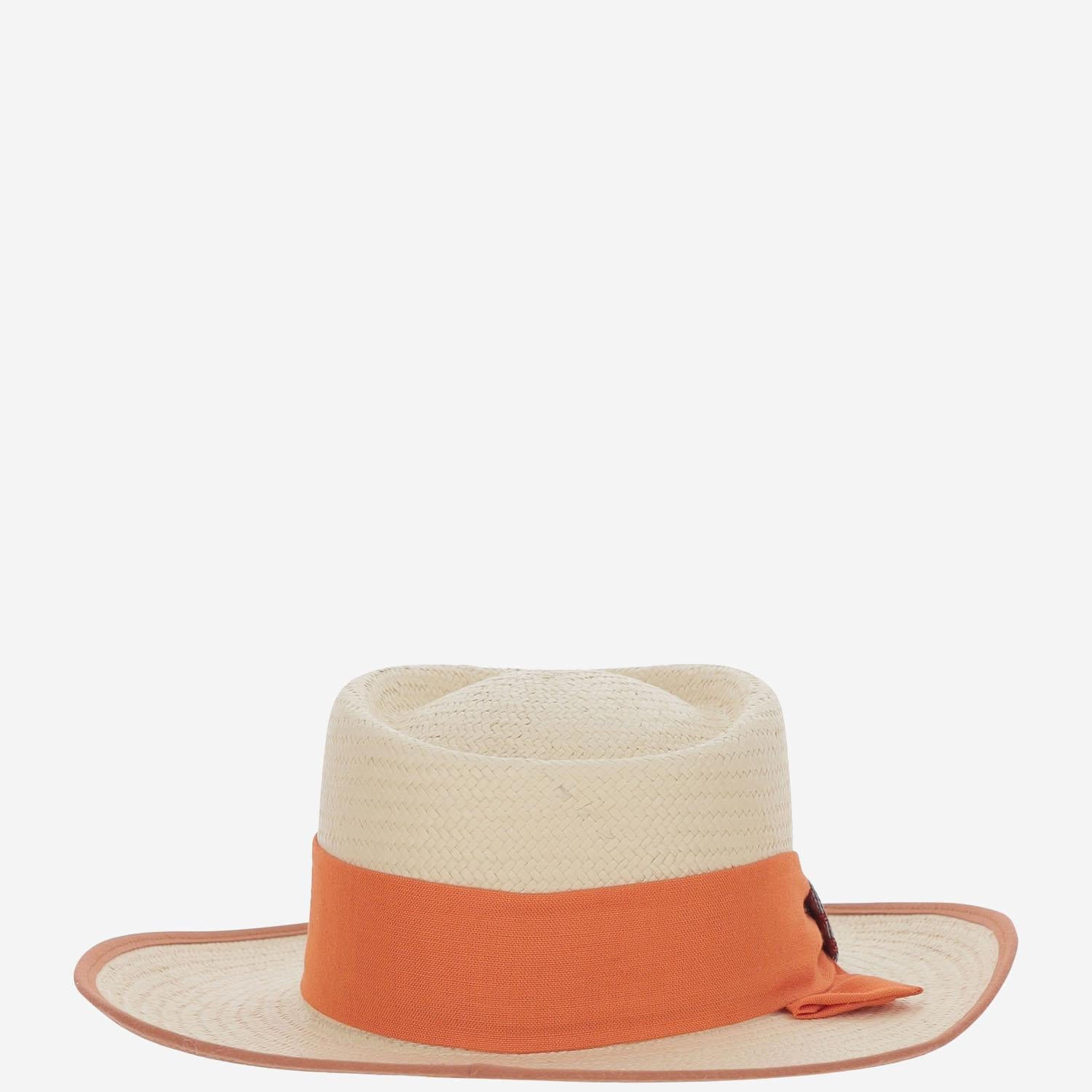 CAPPELLO OVALE IN PAGLIA SOMBREROOVALADOTERRACOTAALA8CM NATURAL ALEXIA ALVAREZ DE TOLEDO 