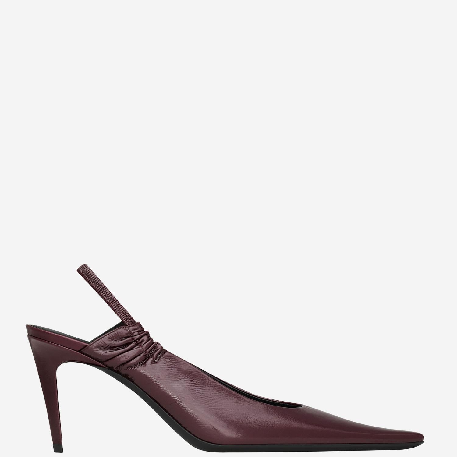 DÉCOLLETÉ ANNE-MARIE IN PELLE 841183 AAEHI6629 SAINT LAURENT 