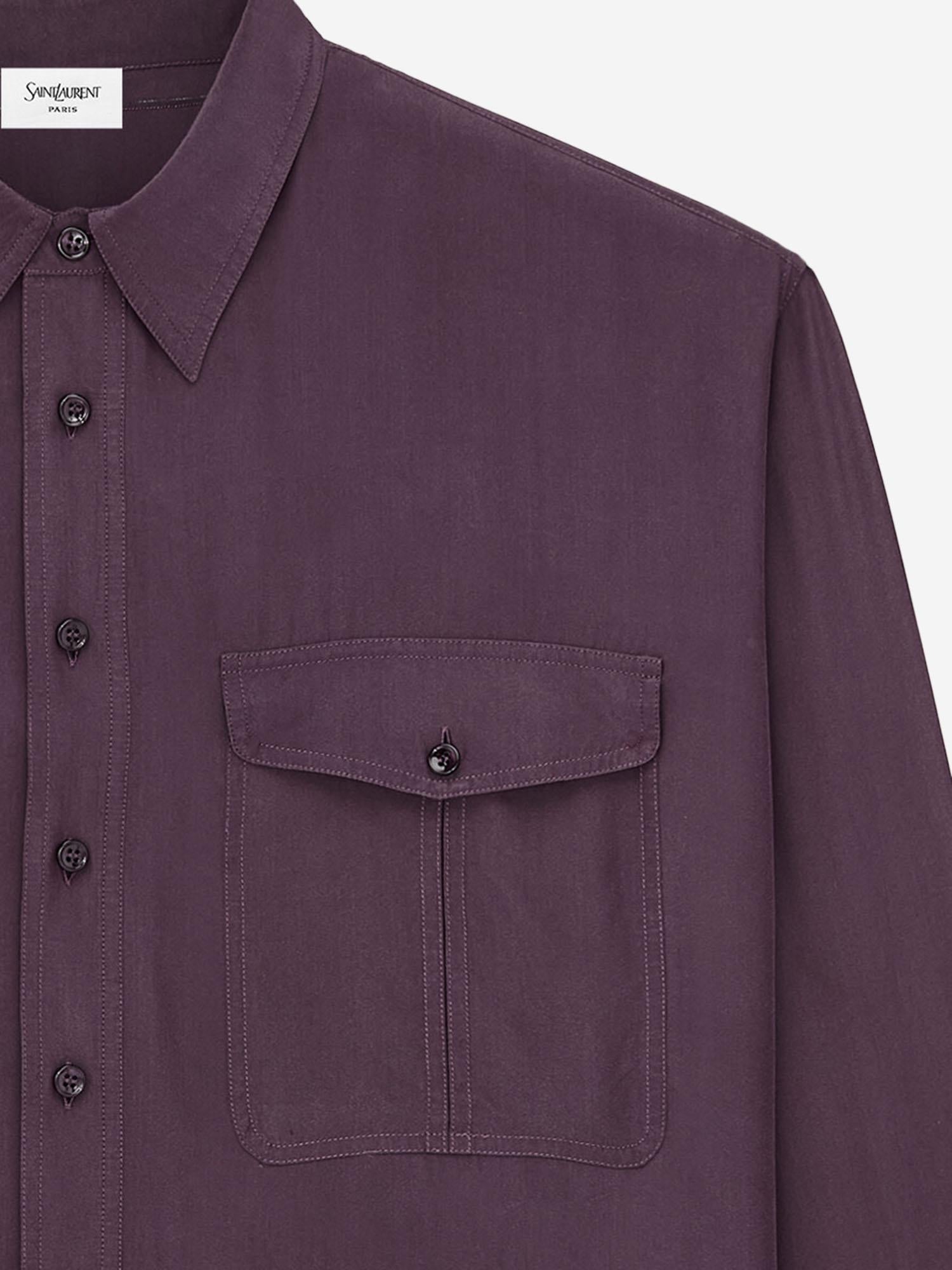 CAMICIA IN VISCOSA E SETA 854249 Y2N495055 SAINT LAURENT 
