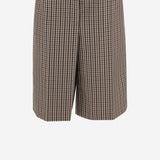 PANTALONI CORTI IN LANA CON MOTIVO QUADRI J02KA0353 J40271242 JIL SANDER 