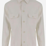 CAMICIA IN LINO E VISCOSA STRETCH 50539922 131 HUGO BOSS 
