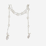 COLLANA CON CRISTALLI E PERLE V08CHAMP  MELA 