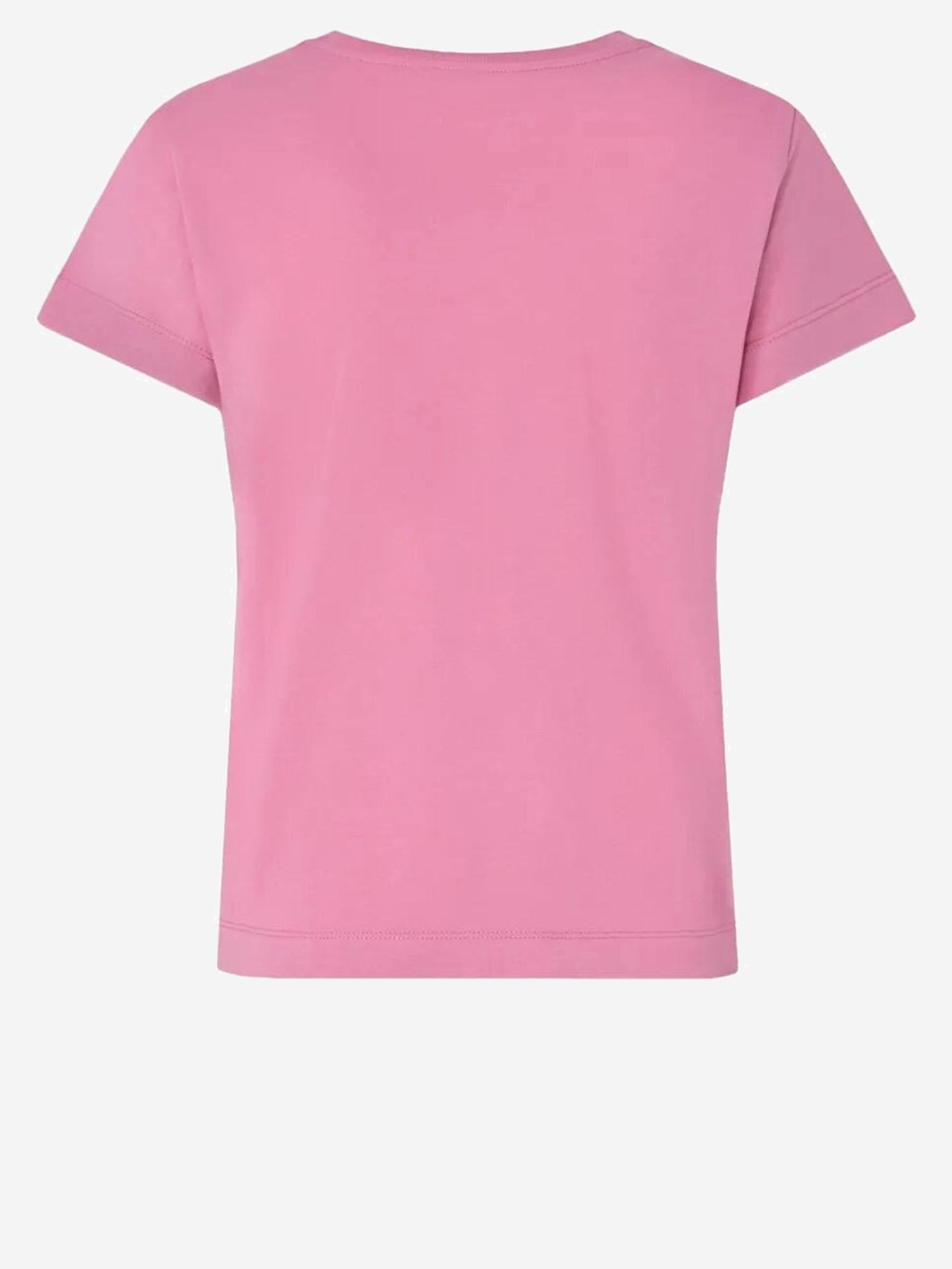 T-SHIRT BASICO IN COTONE CON LOGO 100373 A34FQ48 PINKO 