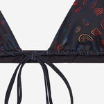 TOP BIKINI CON CORDINO E MONOGRAMMA WSP26SWM083 01 CASABLANCA 